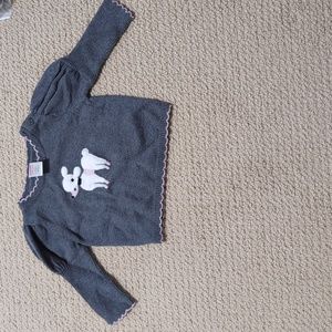 Worn Gymboree poodle sweater